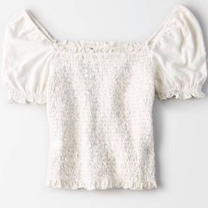 American eagle puffed sleeve top